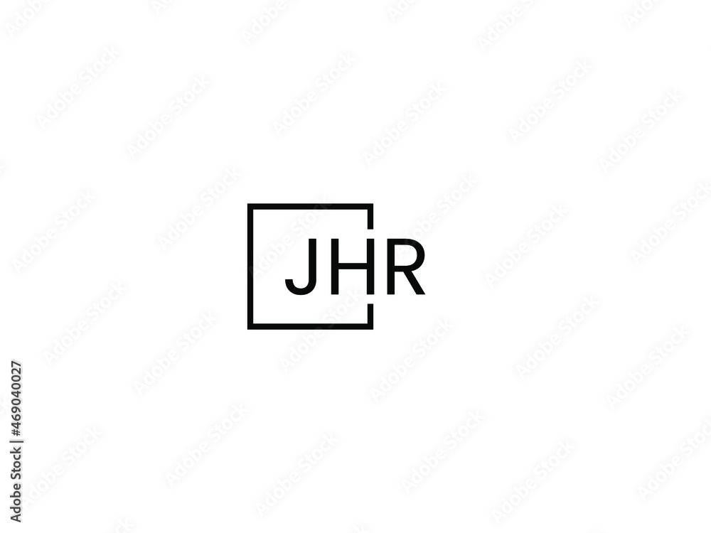 JHR letter initial logo design vector illustration JHR letter initial logo design vector illustration