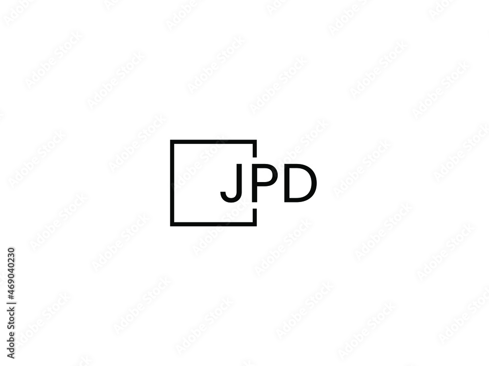 JPD letter initial logo design vector illustration JPD letter initial logo design vector illustration