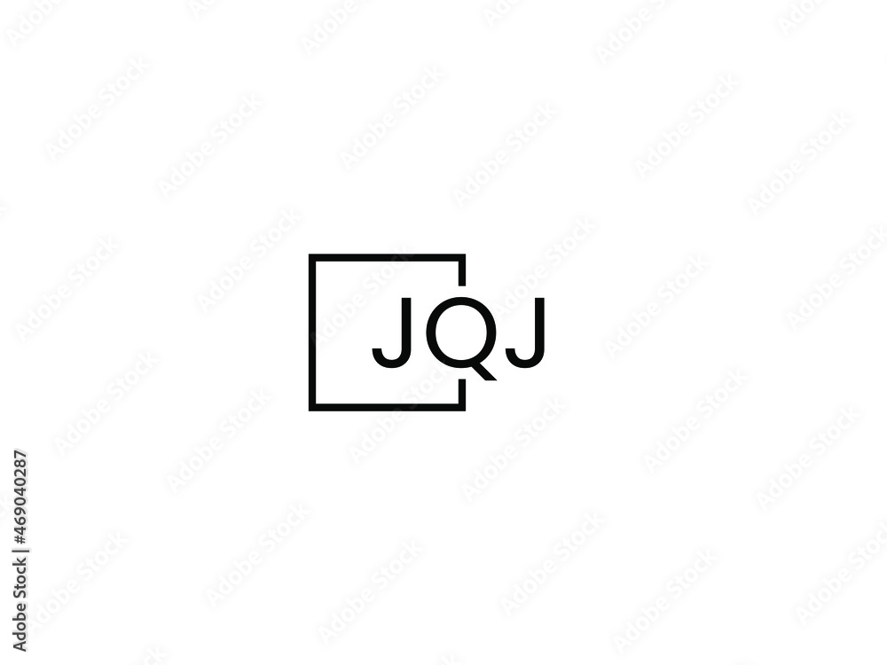 JQJ letter initial logo design vector illustration