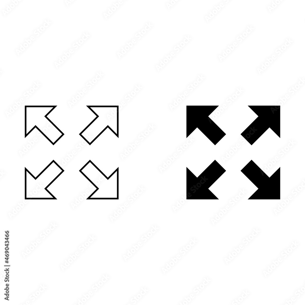Arrows in four directions Arrows in four directions