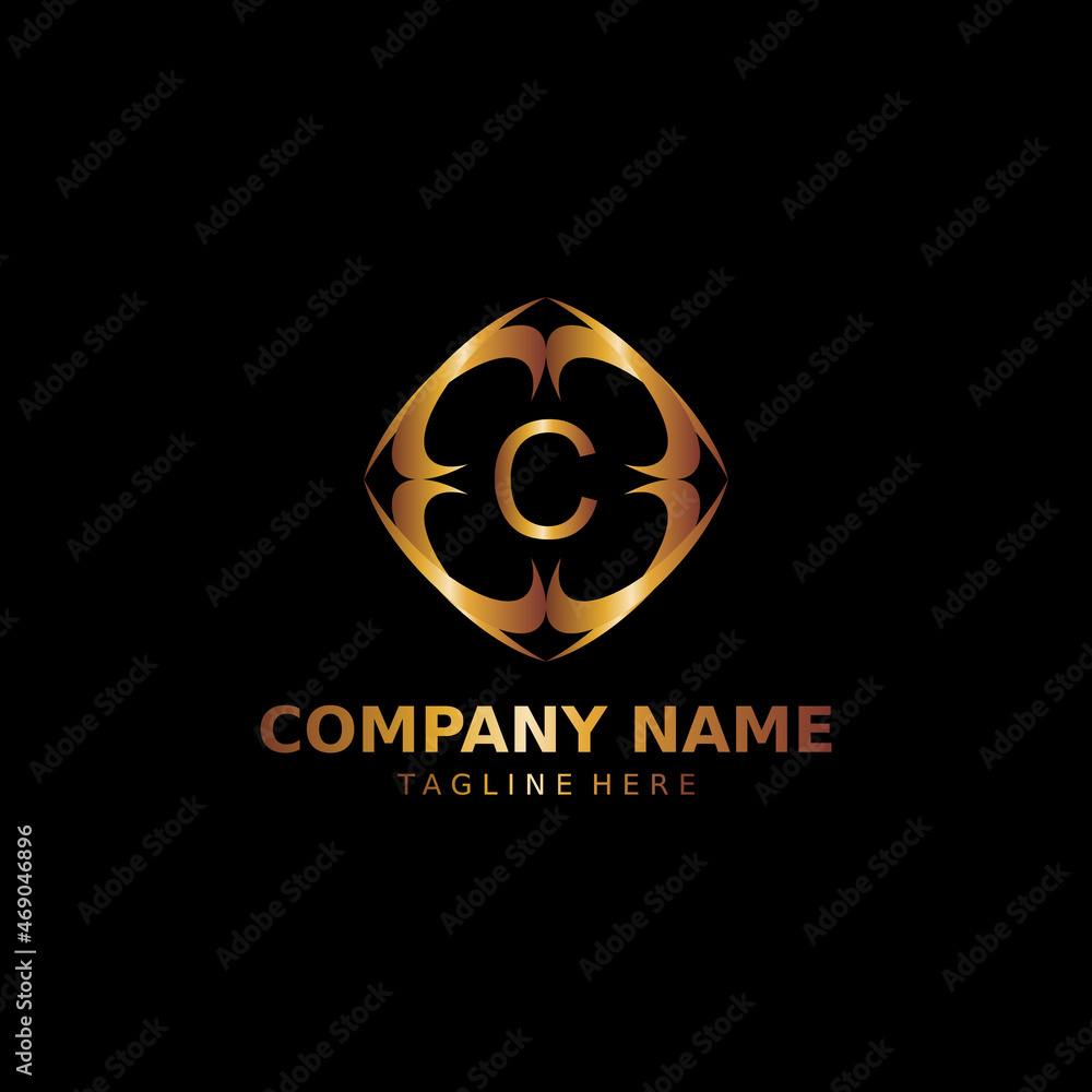 Letter Initial with Royal Template.elegant logo vector, Creative Lettering