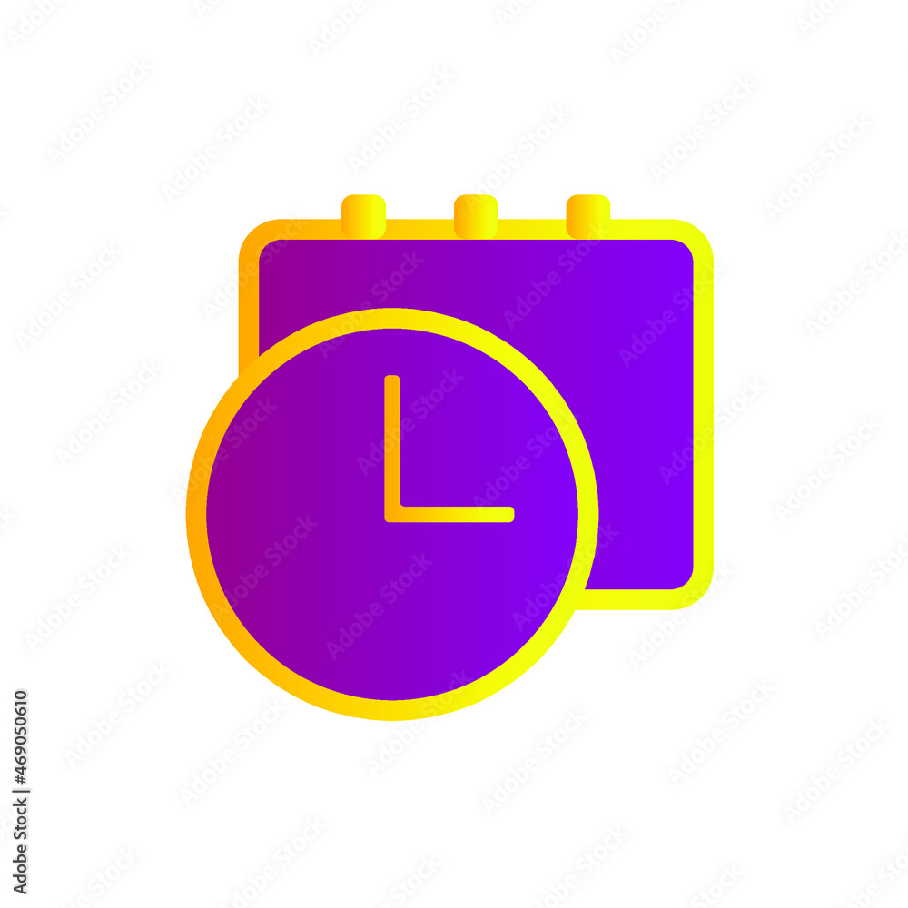 ICON TIME AND DATE FLAT SIMPLE CONCEPT DESIGN ICON TIME AND DATE FLAT SIMPLE CONCEPT DESIGN