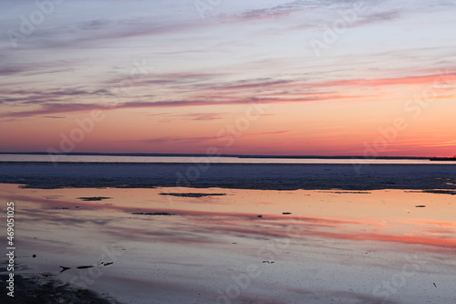 pink sunset cloudy sky background