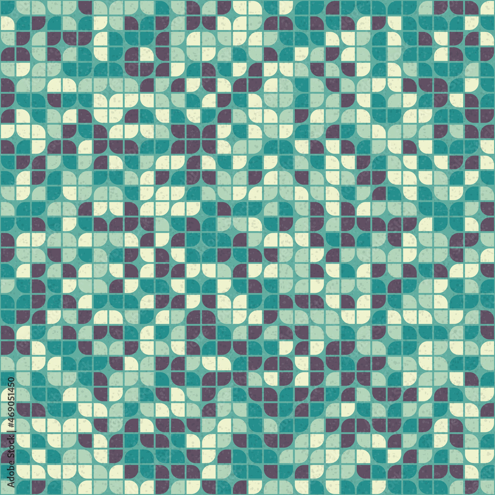 Fototapeta premium Abstract Geometric Pattern generative computational art illustration