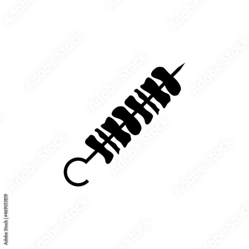 bbq stick icon design template vector