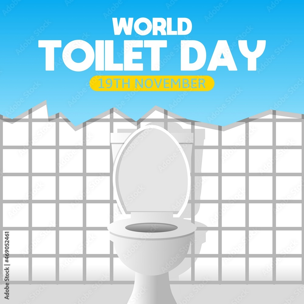 World toilet day theme. Vector illustration. Suitable for Poster