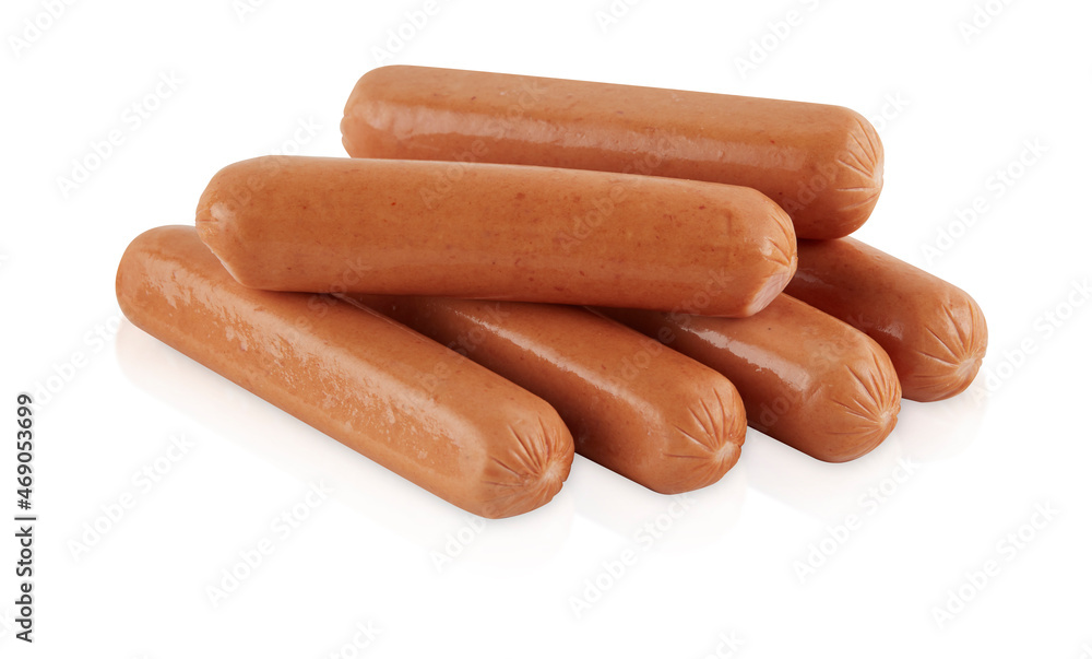 fresh sausage isolated on white background with clipping path fresh sausage isolated on white background with clipping path