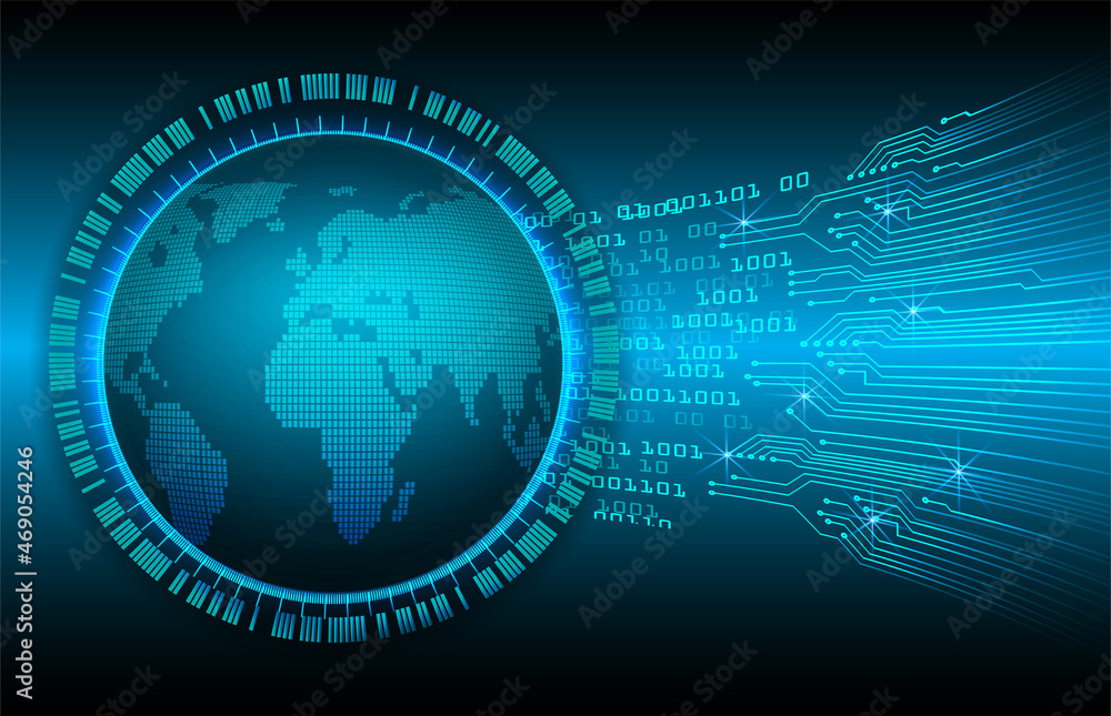 world binary circuit board future technology, blue hud cyber security concept background
world binary circuit board future technology, blue hud cyber security concept background