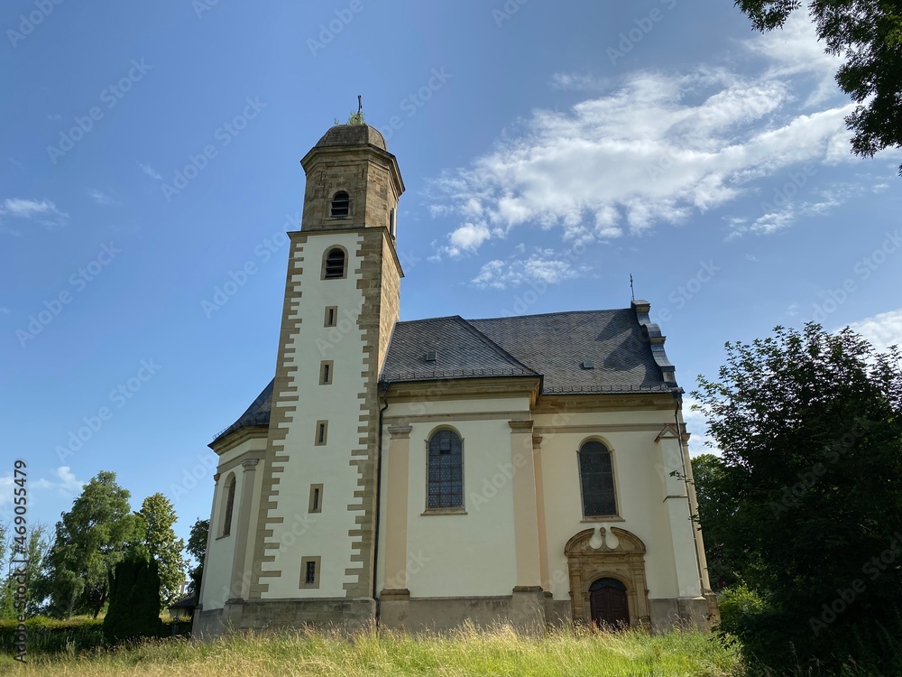 Hohenrechberg Rechberg mit Barockkapelle Kirche Kapelle   St. Sankt Maria in der Nähe von Schwäbisch Gmünd Ostalbkreis auf der Schwäbischen Alb
