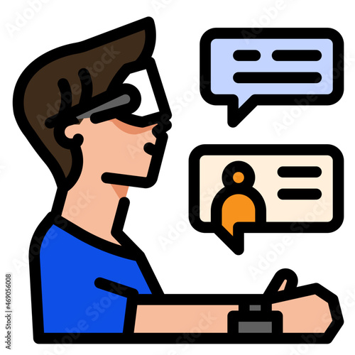 smart watches line icon