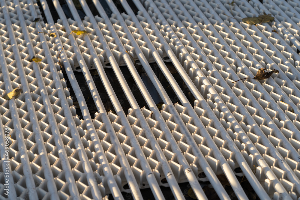 Laying of ice rink, installation, dismantling, mobile ice field for hockey street performance