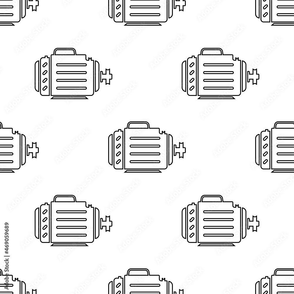 Electric Motor Icon Seamless Pattern M_2111001 Electric Motor Icon Seamless Pattern M_2111001