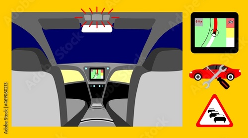 Interior of a car
