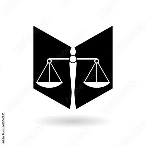 Law Book icon with shadow