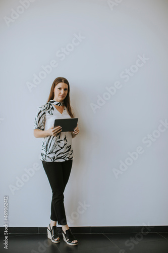 Business woman using digita...