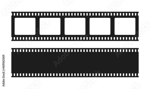 Film strip vector cartoon, movie reel icon