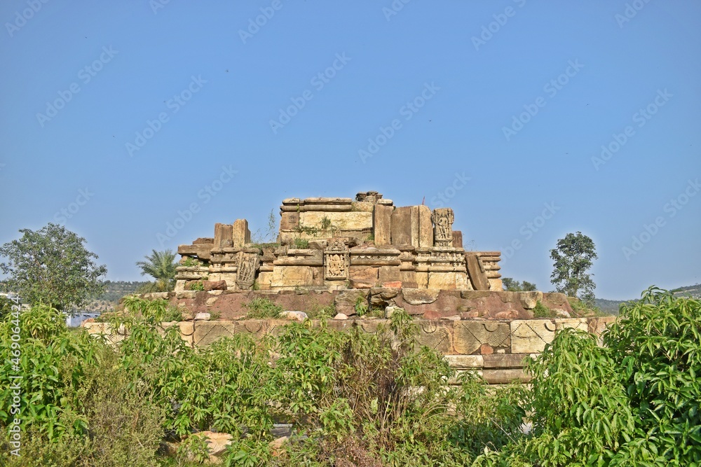 ruins of ancient temple at alwar rajasthan 