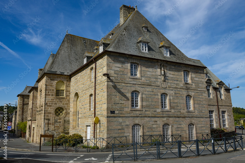 View on the city of lannion on coast of armor in brittany View on the city of lannion on coast of armor in brittany