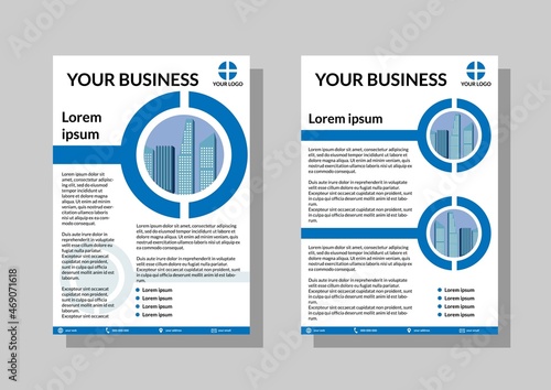 business flyer template in a4 size. brochures for business. Simple brochure
