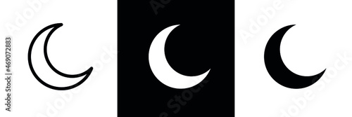 Obraz na płótnie Moon icons set