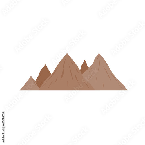 Mountain Natural Scenery Vector Set camping and hiking landscape illustration outdoor travel adventure travel mountaineering