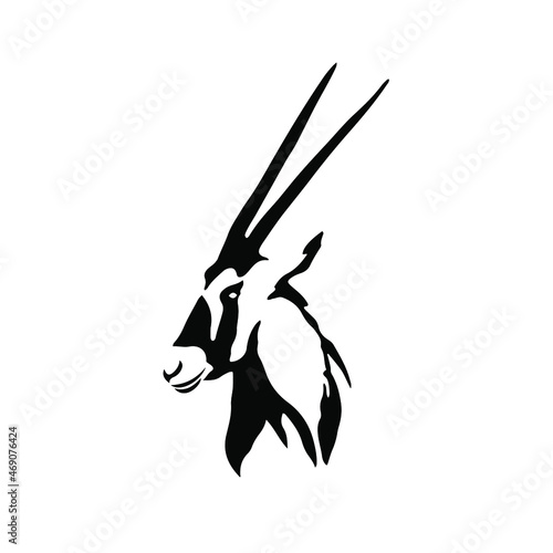 Impala Symbol Logo. Tattoo Design. Stencil Vector Illustration