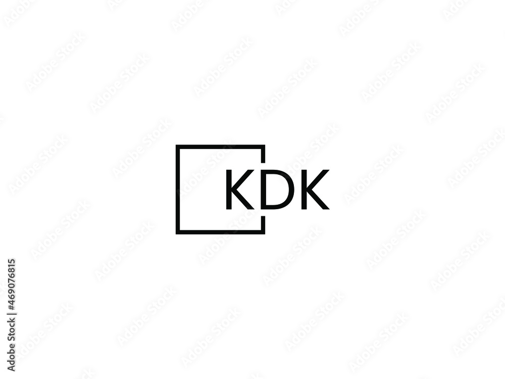 KDK letter initial logo design vector illustration KDK letter initial logo design vector illustration