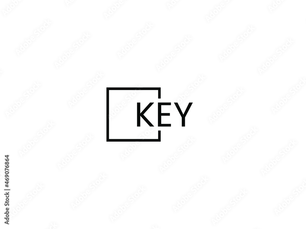 KEY letter initial logo design vector illustration KEY letter initial logo design vector illustration