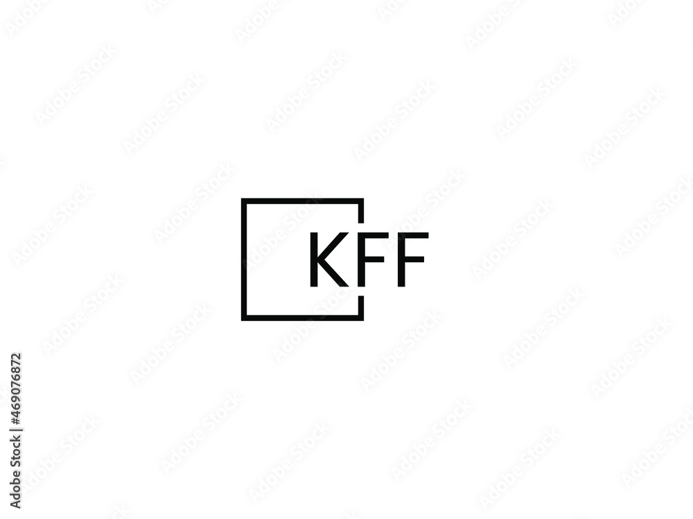 Obraz premium KFF letter initial logo design vector illustration