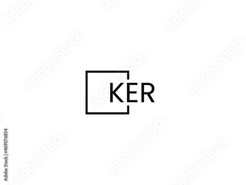 KER letter initial logo design vector illustration