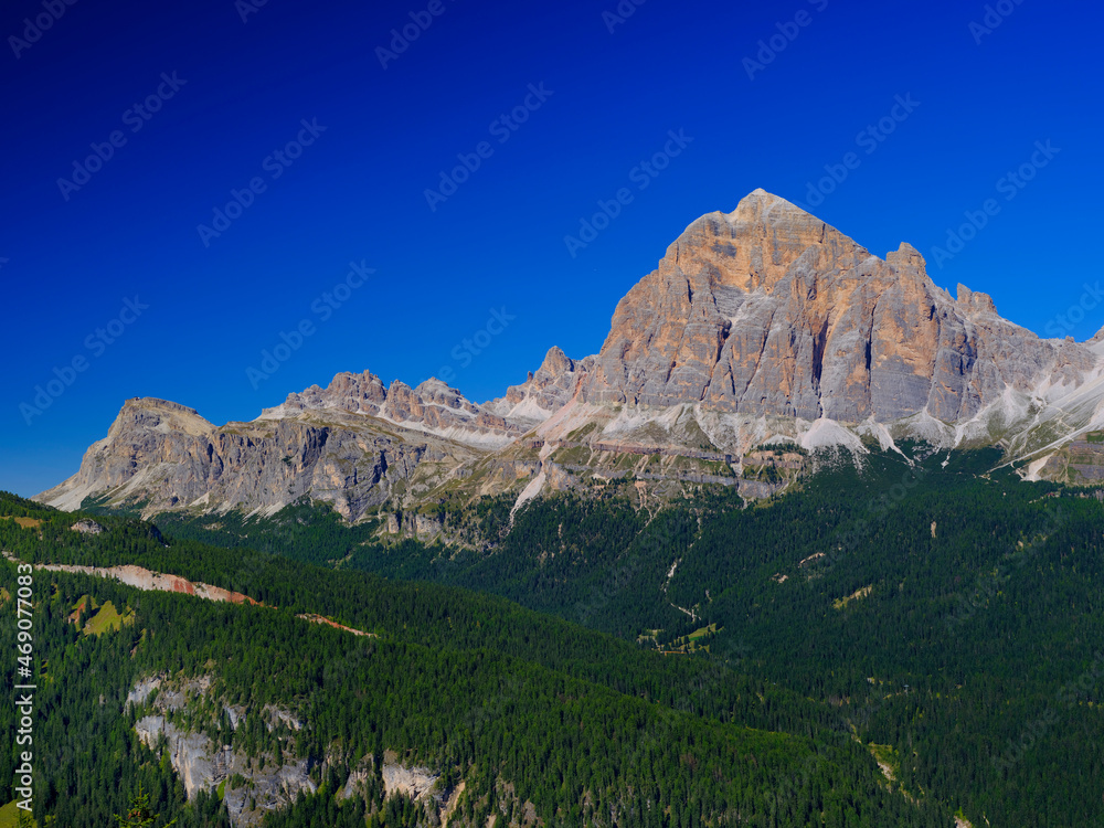 Mountain peaks of the Sexten or Sesto Dolomites, Trentino-Alto Adige, Italy, Europe.