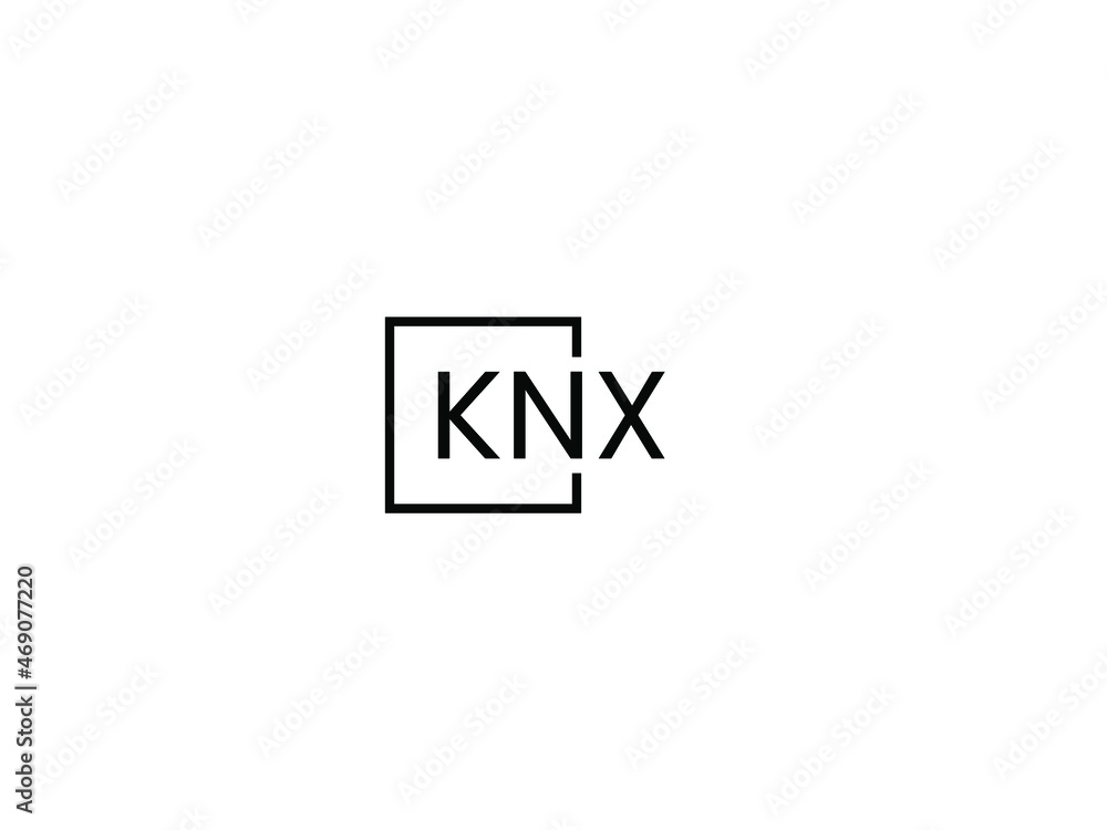 KNX letter initial logo design vector illustration KNX letter initial logo design vector illustration