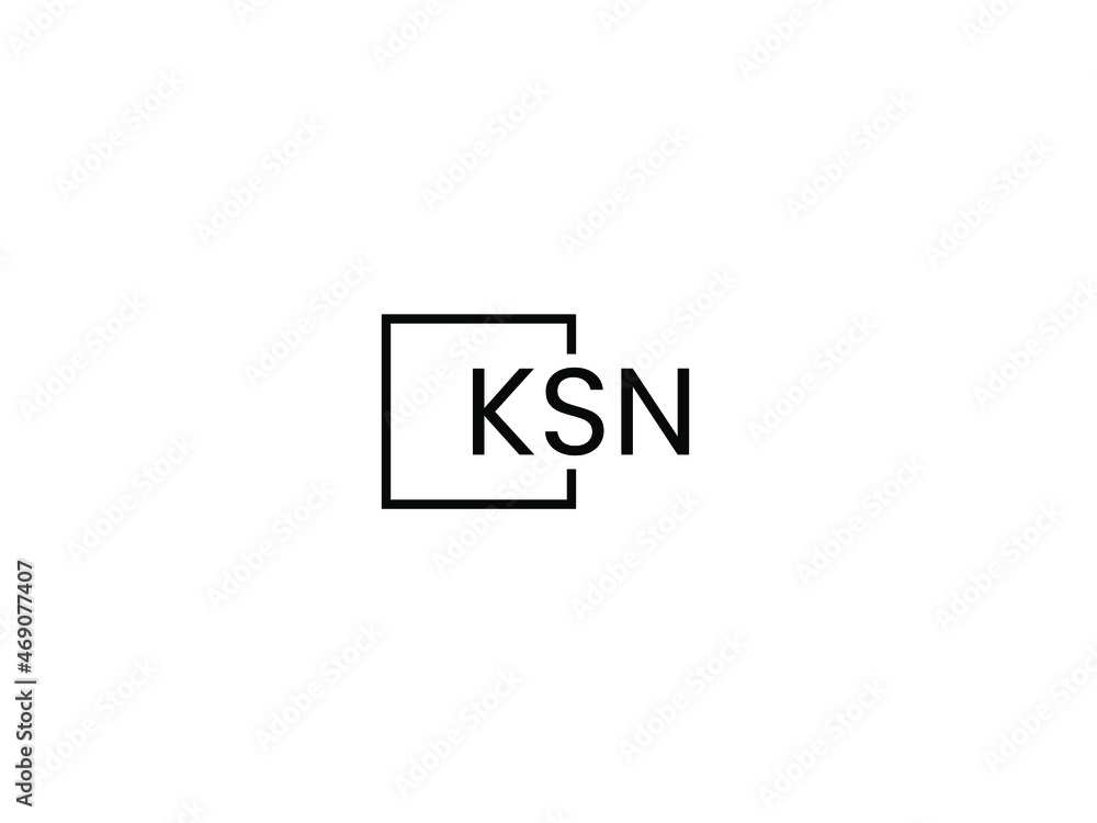 KSN letter initial logo design vector illustration KSN letter initial logo design vector illustration