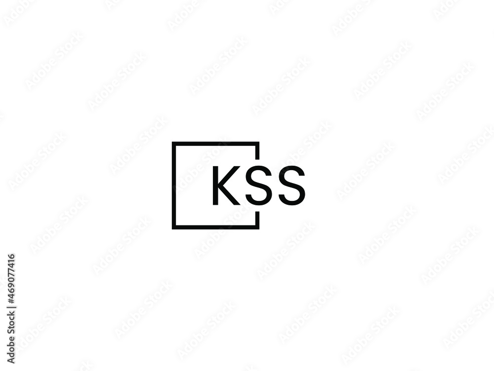 Obraz premium KSS letter initial logo design vector illustration