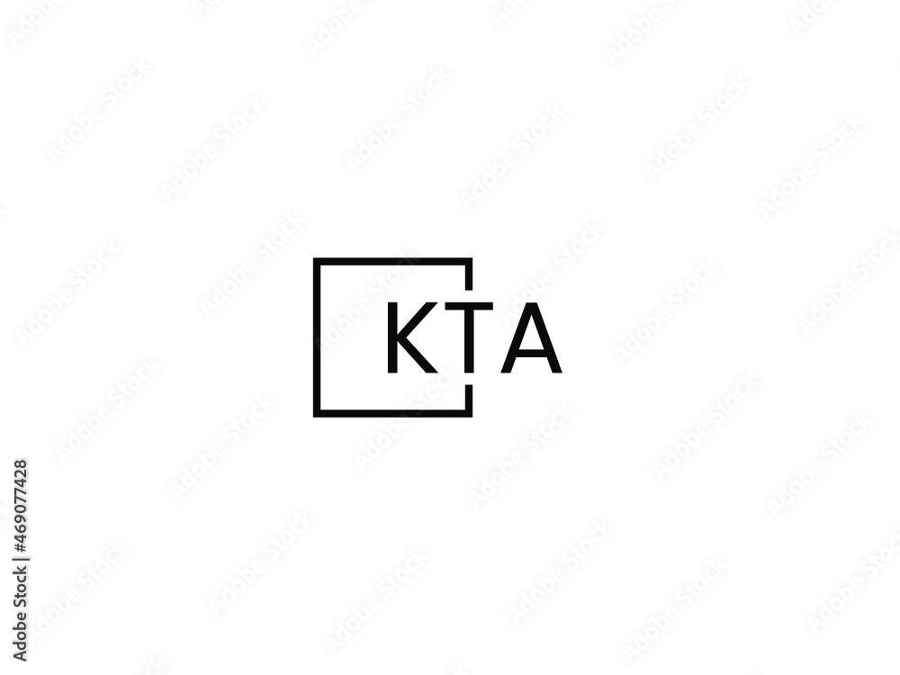 Obraz premium KTA letter initial logo design vector illustration
