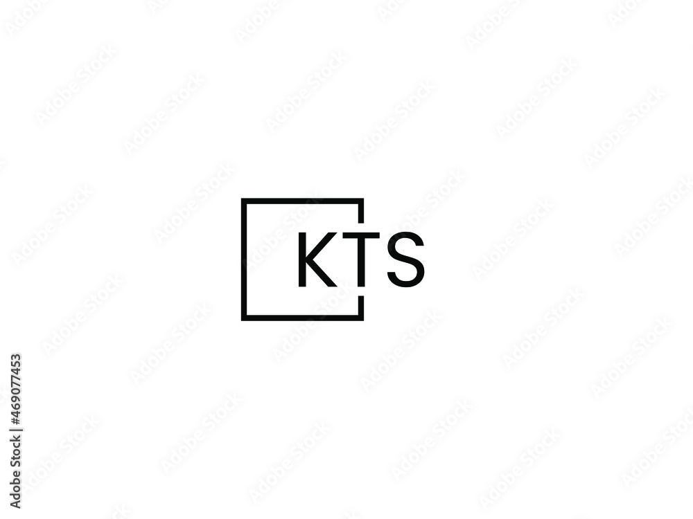 Obraz premium KTS letter initial logo design vector illustration