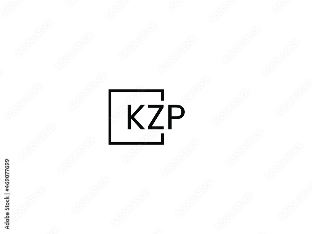 KZP letter initial logo design vector illustration KZP letter initial logo design vector illustration