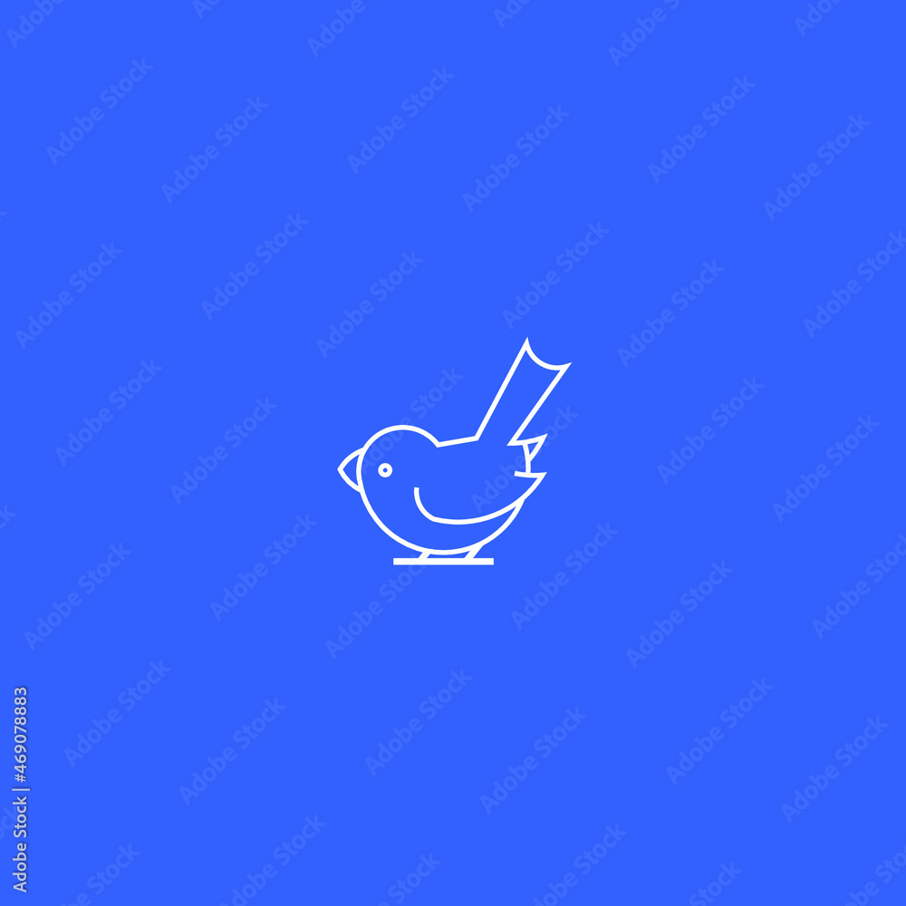 Bird Line Art. Simple Minimalist Logo Design Inspiration. Vector Illustration. Bird Line Art. Simple Minimalist Logo Design Inspiration. Vector Illustration.