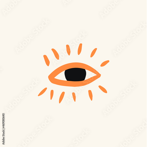 Eye Symbol. Icon Vector Illustration.