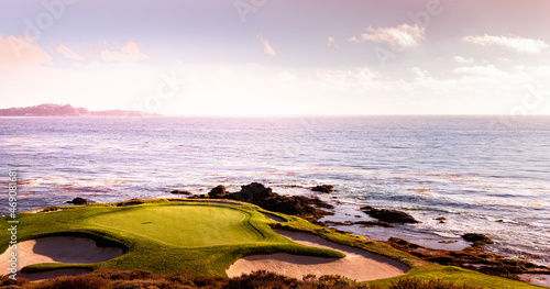 coastline golf course in California photo