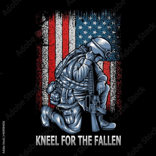 kneel for the fallen vector