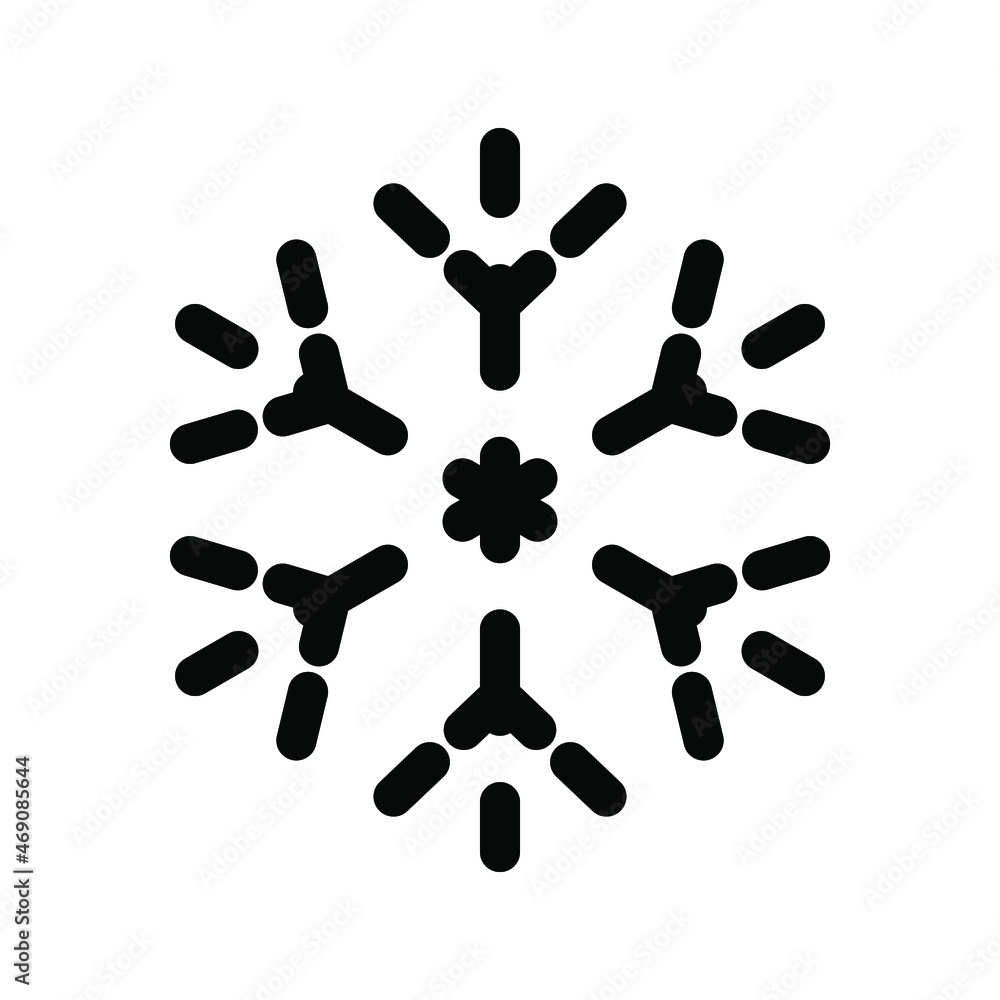 Snowflake icon. Abstract snowflake illustration. Vector illustration. Black snowflake icon isolated Snowflake icon. Abstract snowflake illustration. Vector illustration. Black snowflake icon isolated