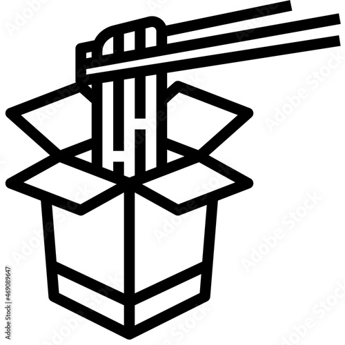 wok box outline icon