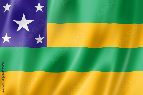 Sergipe state flag, Brazil photo