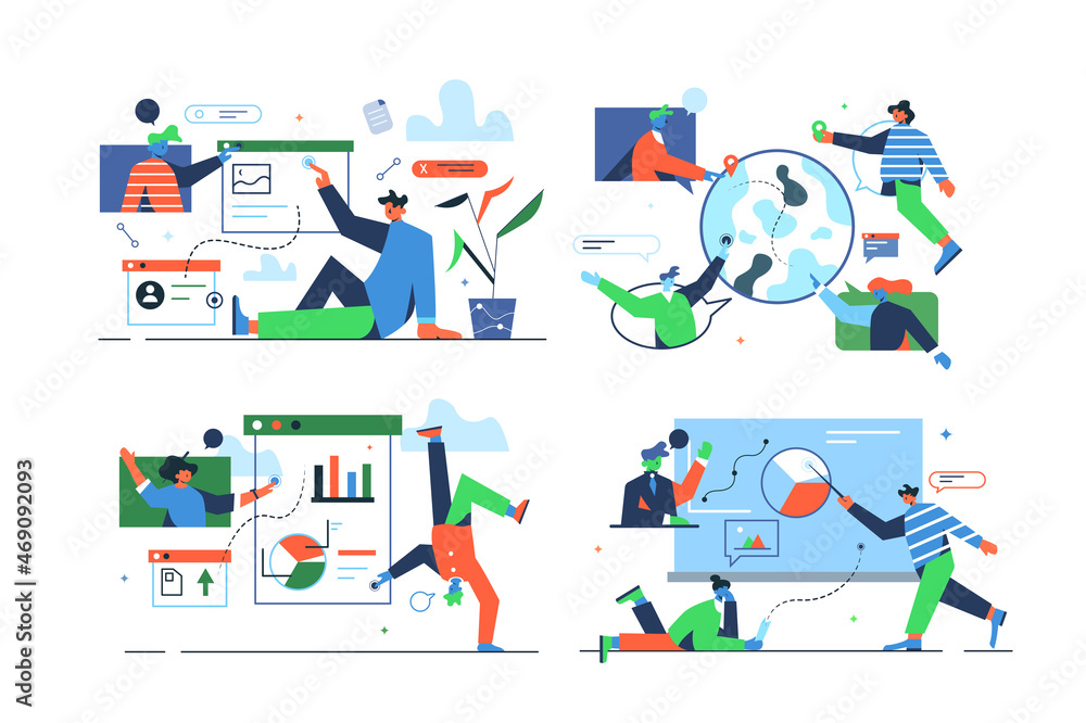 Obraz premium Adjust site location manage statistics