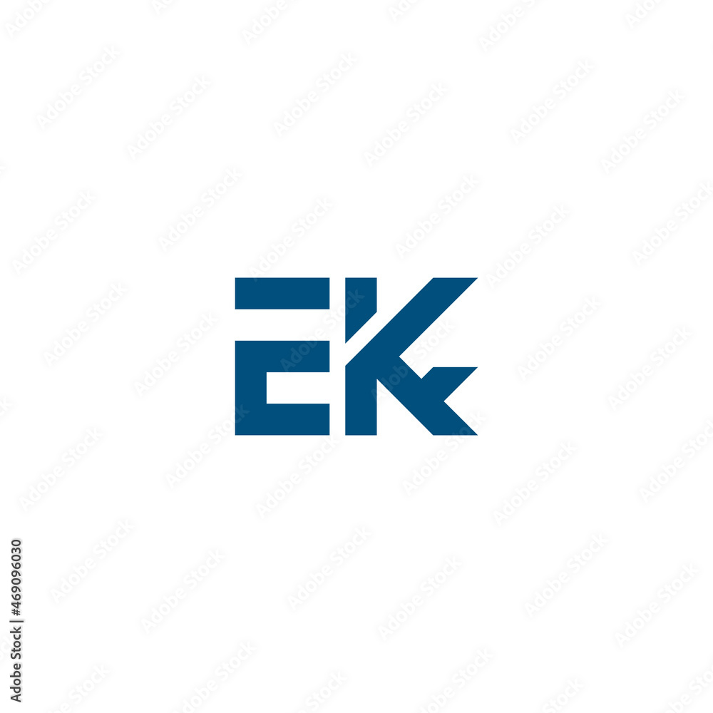 Letter EKF Logo Letter EKF Logo