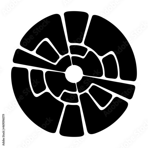 Abstract round circular geo...