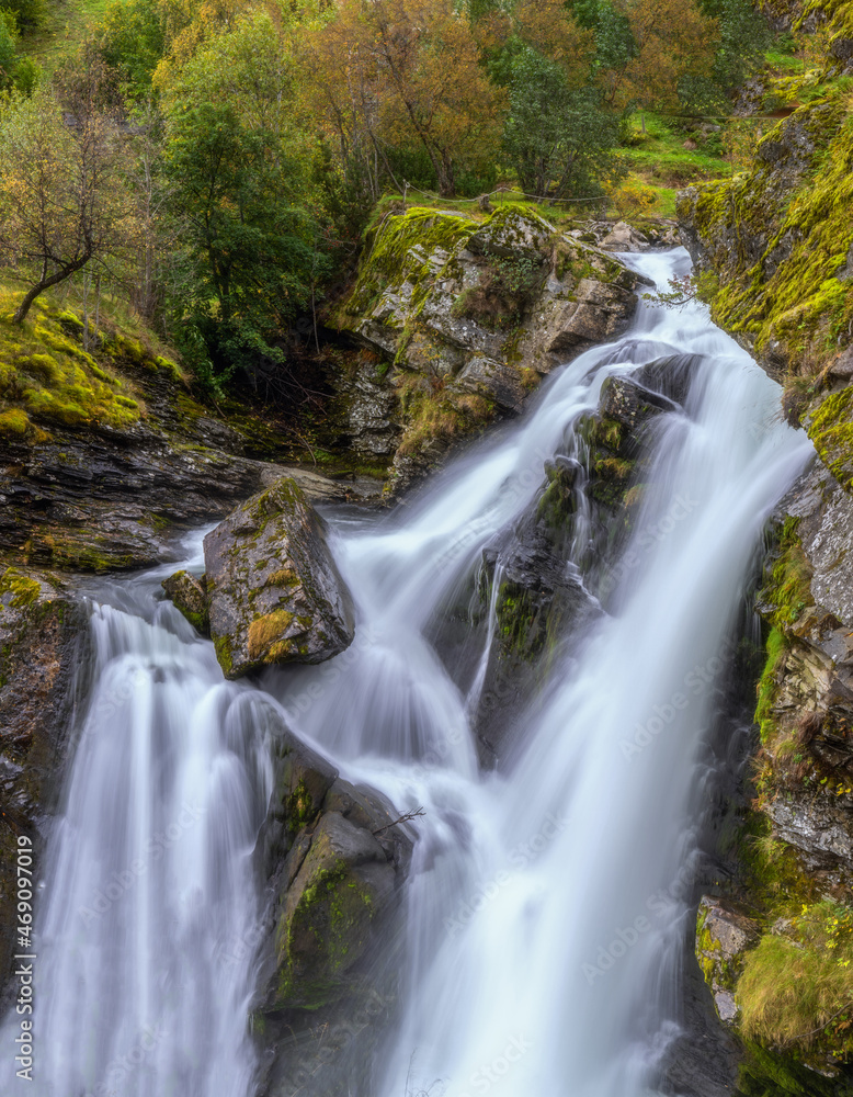 Storfossen, a waterfall in Geiranger, More og Romsdal, Norway Storfossen, a waterfall in Geiranger, More og Romsdal, Norway