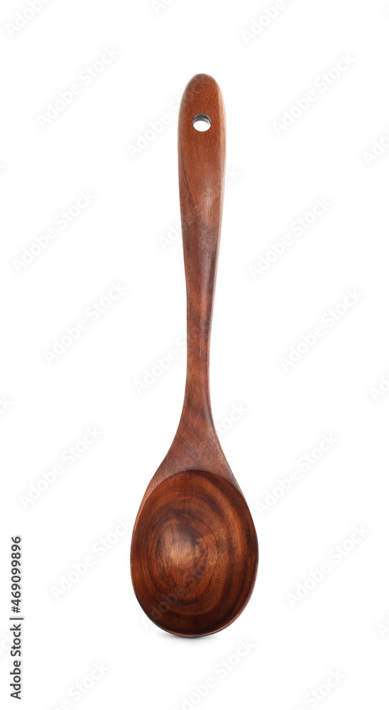 Wooden spoon isolated on white. Kitchen utensil Wooden spoon isolated on white. Kitchen utensil