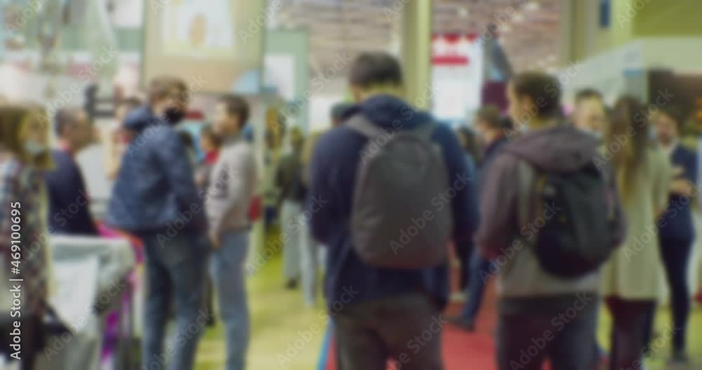 blurry defocused video.business people in a large modern building.business background. blurry defocused video.business people in a large modern building.business background.